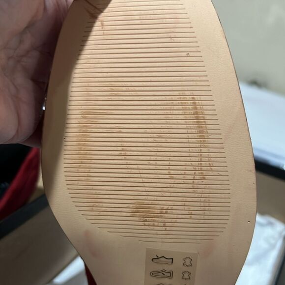 J. Crew ce823 Red Maison ruched loafers suede mismatched sizes 10.5./11 NWT - Picture 10 of 14